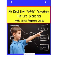 Language & Comprehension “WHY” Picture Scenarios and Response Cards